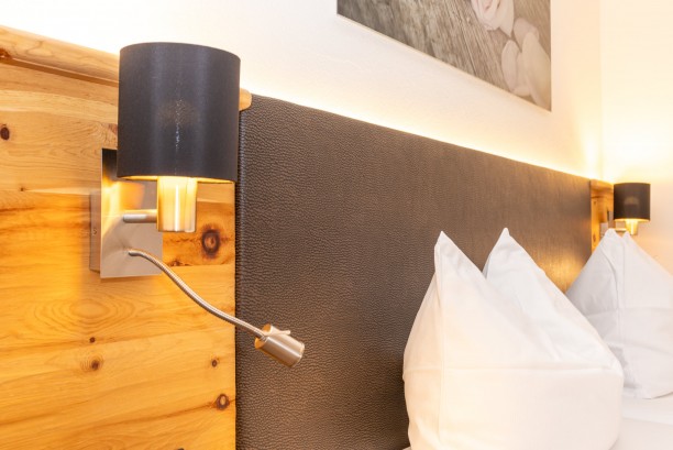 Modern ausgestattete Doppelzimmer im Haus Alpenperle